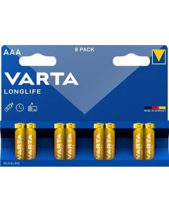 Baterie "Longlife", AAA, 8 ks, VARTA