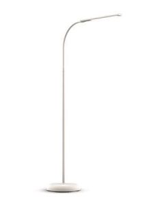 Stojací lampa "Pirro", bílá, LED, stmívatelná, kancelářská, MAUL