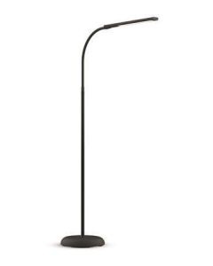 Stojací lampa "Pirro", černá, LED, stmívatelná, kancelářská, MAUL