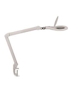 Stolní lampa "Makro", bílá, LED, zvětšovací sklo, držák, MAUL 8263302