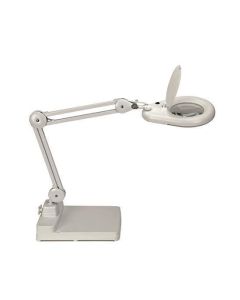 Stolní lampa "Viso", bílá, LED, zvětšovací sklo, MAUL