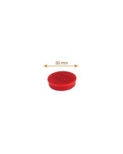 Magnety, červená, 30 mm, 4 ks NOBO 1901449
