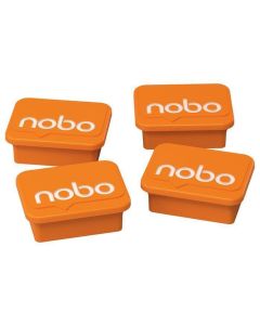 Magnety, oranžová, 4 ks, NOBO