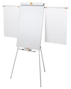 Flipchart tabule "Essential", bílá, 67,5 x 100 cm, 2 ramena, magnetická, NOBO 1915693