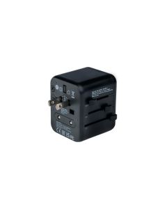 Cestovní adaptér "UTA-01", univerzální, 2x USB, VERBATIM 49543