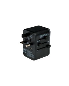 Cestovní adaptér "UTA-04", univerzální, USB-A (QC 3.0) / USB-C (PD61W) 2x USB, VERBATIM 49546