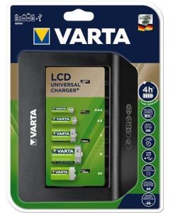 Nabíječka baterií "Universal" AA/AAA/C/D/9V, LCD displej, VARTA