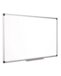 Bílá magnetická tabule, 90x120cm, smaltovaný povrch, hliníkový rám, VICTORIA