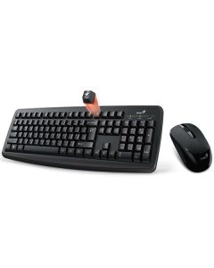 Genius Smart KM-8100 sada klávesnice bezdrátová US, černá s bezdrátovou optickou myší, AAA, klasická, 2.4 [Ghz]