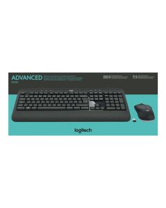 Logitech MK540 sada klávesnice bezdrátová US, černá s bezdrátovou optickou myší, AA, multimediální, nano přijímač s technologií Lo