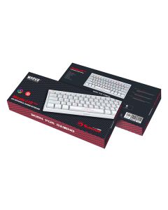 Marvo HECATE 61R klávesnice drátová (USB) US, bílá mechanická