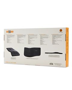 Powerton ERGO LANA Ergonomická klávesnice drátová (USB) CZ/SK, černá