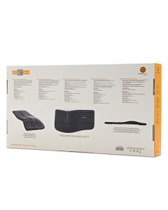 Powerton ERGO LANA Ergonomická klávesnice drátová (USB) US, černá