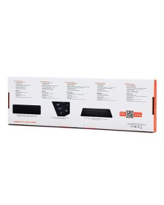 Powerton LIFE SLIM Klávesnice drátová (USB) US, černá