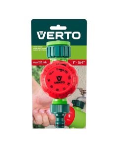 Verto časový vypínač manuální maximální čas vypnutí 120 minut, 1/2" i 3/4", zelený, 15G750, DOPRODEJ