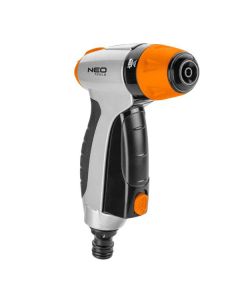 NEO TOOLS pistolový rozprašovač 3 funkce, CLICK ON/OFF, oranžovo-černá, 15-705