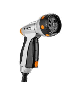 NEO TOOLS pistolový rozprašovač 7 funkcí, CLICK ON/OFF, oranžovo-černá, 15-706