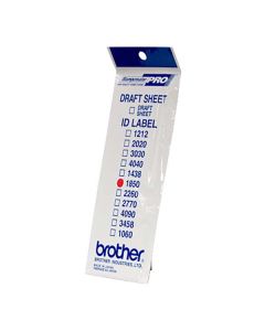 Štítky pro razítka Brother, ID1850, 18x50mm, 12ks, s průhlednou krytkou