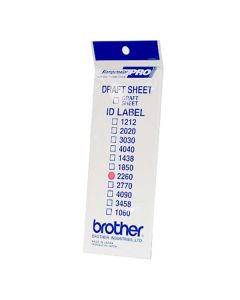 Štítky pro razítka Brother, ID2260, 22x60mm, 12ks, s průhlednou krytkou