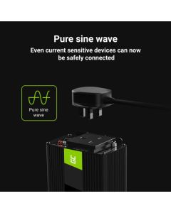 Green Cell měnič napětí z 24V na 230V, 150W/300W, modifikovaný sinus, UK zásuvka