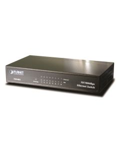 Planet FSD-803 switch 8x10/100Base-TX, 10", kov, desktop, fanless