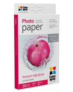 COLORWAY fotopapír/ premium high glossy 255g/m2, 10x15/ 50 kusů