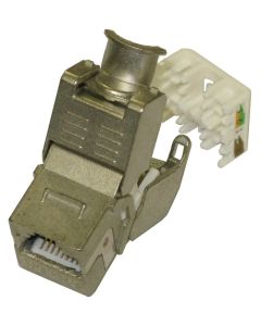 XtendLan Keystone jack RJ45, zaklapávací, CAT6A, STP, instalace bez nástrojů
