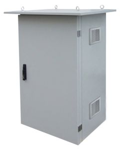 Solarix Rozvaděč termoizolovaný LC-07, 15U 700x400, RAL 7035 s vent. pravá bočnice LC-07-15U-74-25002-0P-G