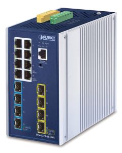 Planet TSN-6325-8T4S4X průmyslový TSN L3 switch, 8x1Gb, 4x2.5Gb SFP, 4x10Gb SFP+