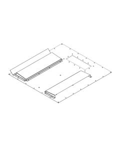 Triton Redukce pro montáž klimatizace X1, X2 800x1000,1200 na šířku rozv. II. RAL7035