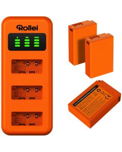 Rollei nabíjecí set LP-E17/ 3ks baterie a nabíječka