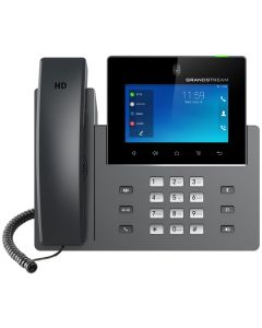 Grandstream GXV3450 VoIP telefon, 16x SIP, barevný dotykový 5" displej, 2x Gbps RJ45, PoE, DualBand WiFi, BT. USB