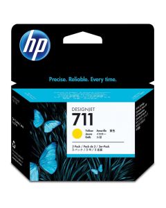 HP inkoustová kazeta 711 žlutá CZ136A originál 3-pack