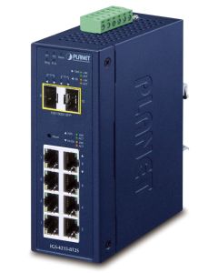 Planet IGS-4215-8T2S průmyslový L2 switch, 8x1Gb, 2x1Gb SFP, dual 9-48VDC, -40~75°C, IP30