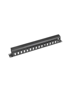 Vyvaz.panel 19"1U kov Lišta Průchozí černý 65mm hl