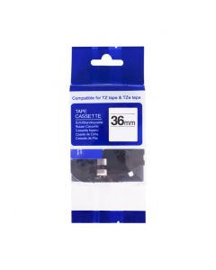 PRINTLINE kompatibilní páska s Brother TZE-S261, 36mm, černý tisk/bílý podklad, extra adhezivní