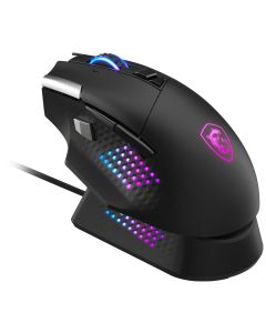 MSI herní myš VERSA PRO Wireless + Mouse Dock PRO/ bezdrátová/ 26.000 dpi/ 2,4GHz/ BT5.3/ USB/ RGB/ 15 tlačítek