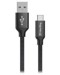 Colorway Datový Kabel USB/ USB-C / 2.4A/ 2m/ Černý