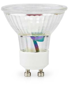NEDIS LED žárovka GU10/ PAR16/ 3 W/ 220 V/ 230 lm/ 2700 K/ teplá bílá/ čirá