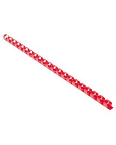 EUROSUPPLIES plastové hřbety/ formát A4/ 19mm/ červené/ 100 pack