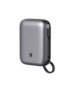 Platinet Powerbanka 10000 mAh 20W Power Delivery, 2xUSB-C, 1xUSB-A, kabel USB-C 1m, černá