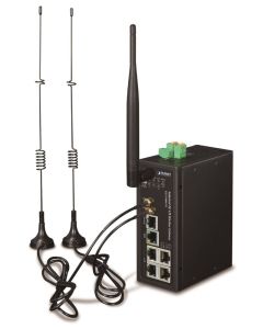 OPRAVENÉ - POUŽITÉ - Planet IoT/M2M průmyslová brána, 1xWAN+3xLAN 1Gb, 2xLTE, WiFi ac, 3xCOM, I/O, DIN, IP30, -35/+75C, ...