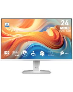 MSI PRO MP243W E14/ 24"/ 1920x1080/ IPS/ 4ms/ 144Hz/ 300cd/m2/ 1500:1/ HDMI/ DP/ VESA/ bílý