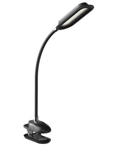 IMMAX LED stolní lampička CLIP/ 7,5W/ DC 12V/1A/ CCT/ IP20/ černá