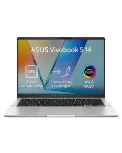 ASUS Vivobook S14/S5406SAL-OLED312WZ/U5-226V/14"/WUXGA/16GB/512GB/Intel int/W11H/Silver/2R