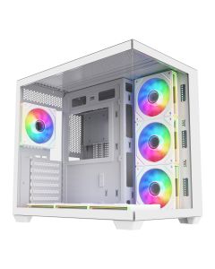 FSP M341-WA/Midi Tower/Transpar./Bílá