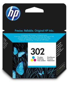 HP inkoustová kazeta 302 tricolor CMY F6U65AE originál