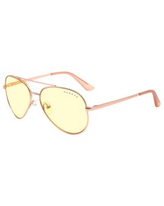 GUNNAR kancelářske/herní brýle MAVERICK ROSE GOLD * jantárová skla * BLF 65 *  GUNNAR focus