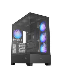 FSP M370-BA/Midi Tower/Transpar./Černá