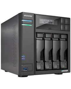 Asustor NAS AS6704T / 4x 2,5"/3,5" SATA III/ Celeron N5105 2.0 GHz/ 4GB/ 2x 2.5GbE/ 4x M.2/ PCIe / 2x USB 3.2/ HDMI+IR
